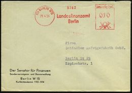 (1) BERLIN W15/ Landesfinanzamt 1955 (29.4.) AFS Auf Dienst-Bf.: Der Senator Für Finanzen, Sondervermögens- U. Bauverwal - Other & Unclassified