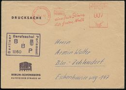 (1) BERLIN-SCHÖNEBERG 1/ RIAS/ Eine Freie Stimme/ D. Freien Welt 1960 (19.3.) AFS (Sender-Logo) = Radio Im Amerikan.Sekt - Other & Unclassified