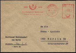 1 BERLIN 26/ 1920 50 Jahre 1970/ Verwaltungsbezirk Reinickendorf/ Grüner Norden.. 1971 (5.1.) Seltener Jubil.-AFS (Lorbe - Other & Unclassified