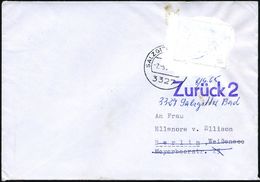 3327 SALZGITTER BAD 1965 (2.9.) 20 Pf. "20 Jahre Vertreibung", EF Mit Weißer Farbe übermalt (Burhop 60 C) + Viol. 2L: Zu - Other & Unclassified