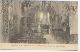 37, Indre Et Loire, Neuillé-Pont-Pierre, L'église Le Jour De La Fête De Sainte-Thérèse, A Circulé En 1928, Dos Divisé - Neuillé-Pont-Pierre
