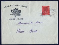 France Guerre N° 1 S/Lettre Obl. 17 Oct 1914  Signé Scheller/ Roumet - Cote 750 Euros - TTB Qualité - War Stamps