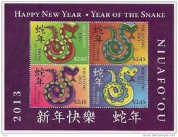 NIUAFO'OU - 2013 - Nouvel An Chinois, Année Du Serpent  -  BF Neufs // Mnh - Tonga (1970-...)