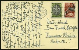 NIEDERLANDE 1937 (20.4.) 1 1/2 C. U. 6 C. Welt-Jamboree, Satzreine Frankatur , Klar Gest. Bedarfs-Ausl.-Ak. (Mi.301/2) - Other & Unclassified