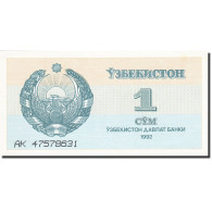 Billet, Uzbekistan, 1 Sum, 1992-1993, 1992, KM:61a, SUP+ - Ouzbékistan