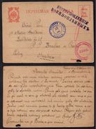 SEMIPALATINSK - SEMEÏ - KAZAKHSTAN / 1915 ENTIER POSTAL AVEC CENSURES RUSSE ET AUTRICHIENNE POUR L' AUTRICHE(ref LE1640) - Stamped Stationery