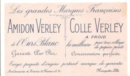 Buvard VERLEY Les Grandes Marques Amidon VERLEY Colle VERLEY Amidonnerie Et Rizerie De France à Marquette Lille - Farben & Lacke