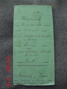 Acte Notarié De Cession Adjudication 1866 Zimming Maitre Steinmetz Boulay Complet Tampon Timbre Sec Impérial 1fr 50 - Collections