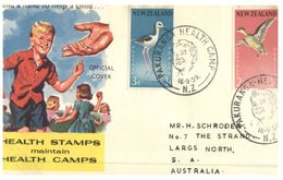 (425) New Zealand FDC Cover - Health Stamp - 1959 - Lettres & Documents