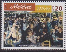 Maldives 2016 Painting Vincent Van Gogh Dancing MNH 1V - Otros - Oceanía