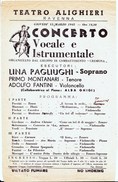 Ravenna Depliants Concerto Teatro Alighieri 1945 - Folletos Turísticos