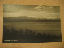 BODENSEE Lake Constance Der Santis Post Card Thurgau St. Gallen Schaffhausen Switzerland Germany Austria - Autres & Non Classés