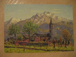 CUGNASCO Church Zurich 1932 To Stockholm Sweden Post Card TICINO Switzerland - Cugnasco-Gerra