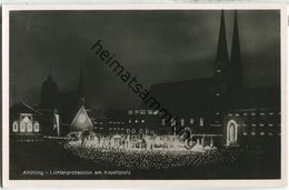 Altötting - Lichterprozession - Foto-Ansichtskarte Bei Nacht - Altoetting