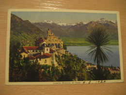 LOCARNO S. Caterina Del Sasso Madonna Basilica Santuario Lago Maggiore MURALTO 1927 Sweden Post Card TICINO Switzerland - Muralto