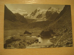 LOUVIE Lac Lake Fionnax Grand Combin Glaciers Mountain Mountains Post Card VALAIS Wallis Switzerland - Nax