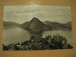 LUGANO Ponte Di Melide Bridge Monte San Salvatore 1959 To Bromma Sweden Post Card TICINO Switzerland - Melide