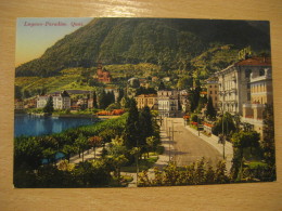 LUGANO Paradiso Quai Post Card TICINO Switzerland - Paradiso