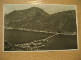 MELIDE Vista Verso Campione E Bissone Lago Di Lugano Lake Post Card TICINO Switzerland - Bissone