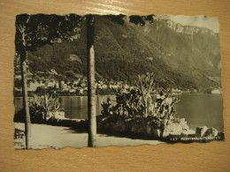 MONTREUX Territet VEYTAUX - CHILLON 1948 To Stockholm Sweden Post Card VAUD Switzerland - Veytaux