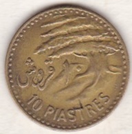 Liban 10 Piastres 1955 Bronze-aluminium , KM# 23 - Líbano