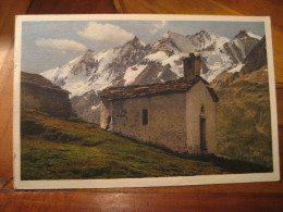 SAAS-TAL Saastal Saas Valley Triftalp Taschhorn Nadelhorn Mountains 1923 To Sweden Post Card VALAIS Wallis Switzerland - Täsch