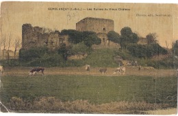 *** 37 *****   SEMBLANCAY  Les Ruines Du Vieux Château - Pli Angle - écrite - Semblançay