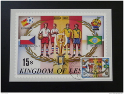 Coupe Du Monde Football World Cup 1962 Chili Chile Carte Maximum Card Lesotho - 1962 – Chili