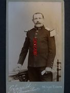 PHOTO CDV 10,5 X 6,5 Cms Soldat Militaire Français 23 ème  Régiment Photo LANCELOT-BRUNON - TROYES (Aube) - Oorlog, Militair