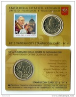 ** 50 CENT VATICAN 2013 SOUS COFFRET STAMP/COIN CARD PIECE NEUVE ** - Vaticaanstad