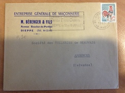 DIEPPE - FLAMME "Biennale Franco Britannique" 1965 - Postal Rates