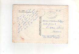 Cachet " CCR 225 " Sur Carte , Postcard D'Alger  En Franchise Militaire Du 30/10/56 - Covers & Documents