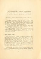 Bibliografía. 1930 LA COFRARIA DELS CORREUS EN LA CIUTAT DE BARCELONA SOTA LA INVOCACIO DE LA VERGE MARIA EN LA CAPELLA  - Altri & Non Classificati