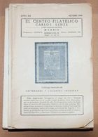 Bibliografía. (1950ca) Conjunto De Dieciocho Ejemplares De EL CENTRO FILATELICO De Carlos Lenze, Entre Los Años 1950 Y 1 - Andere & Zonder Classificatie