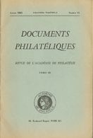Bibliografía. 1963 DOCUMENTS PHILATELIQUES REVUE DE L'ACADEMIE DE PHILATELIE TOME III, Marques Postales De L'ancienne "r - Other & Unclassified