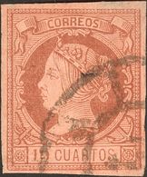 1º Y 2º Centenario. º 54 1860 19 Cuartos Castaño. Color Intenso. MAGNIFICO. Cert. CEM. 2018 2065 - Other & Unclassified