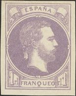 1º Y 2º Centenario. * 158 1874 1 Real Violeta. Excelentes Márgenes. MAGNIFICO. 2018 415 - Autres & Non Classés