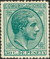 1º Y 2º Centenario. * 196 1878 50 Cts Verde. PIEZA DE LUJO. - Other & Unclassified