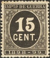 1º Y 2º Centenario. * 238 1898 15 Cts Negro. Excepcional Centraje. PIEZA DE LUJO. - Sonstige & Ohne Zuordnung