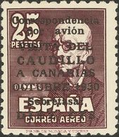 1º Y 2º Centenario. ** 1083 1950 CAUDILLO A CANARIAS SIN NUMERO (bien Centrado). MAGNIFICO. Cert. CEM. 2018 6000 - Autres & Non Classés