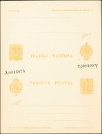 Entero Postal. (*) EP58 1925 10 Cts + 10 Cts Amarillo Sobre Tarjeta Entero Postal, De Ida Y Vuelta (sin Doblar). MAGNIFI - Autres & Non Classés