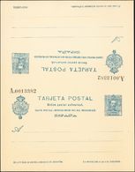 Entero Postal. (*) EP60 1925 25 Cts + 25 Cts Azul Sobre Tarjeta Entero Postal, De Ida Y Vuelta (sin Doblar). MAGNIFICA.  - Other & Unclassified