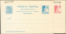 Entero Postal. (*) EP71, EP72 1934 25 Cts Azul Y 30 Cts Carmín Sobre Tarjetas Entero Postales. MAGNIFICAS. 2018 201 - Other & Unclassified