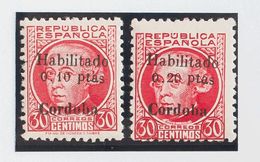 Emisiones Locales Patrióticas. Córdoba. * 43049 1937 Serie Completa. MAGNIFICA. 2011 36 - Nationalistische Ausgaben