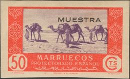 Marruecos. * 285s 1948 50 Cts Rojo Y Lila (sin Dentar). MUESTRA. MAGNIFICO. - Maroc Espagnol