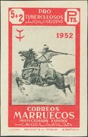 Marruecos. 365s 1952 5 Pts + 2 Pts Rojo Y Negro (sin Dentar). Al Dorso Marca De Seguridad ARCHIVO RIEUSSET MUESTRA. MAGN - Spanisch-Marokko