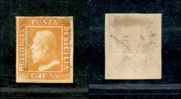 0090 SICILIA - 1859 - Mezzo Grano (2) - Ottimi Margini E Leggero Annullamento - Lievi Assottigliamenti Al Retro (8.500) - Otros & Sin Clasificación