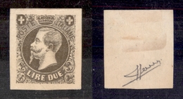 0131 REGNO - 1863 - Saggio Ronchi - 2 Lire Marrone (19) - Sorani (250) - Other & Unclassified