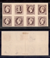 0136 REGNO - 1863 - Saggi Ronchi - Foglietto Completo Della Serie (12/19) - Senza Gomma - Diena (4.000) - Other & Unclassified