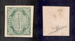 0143 REGNO - 1863 - Saggi Grazioli - 1 Cent Verde (20) - Sorani (275) - Other & Unclassified